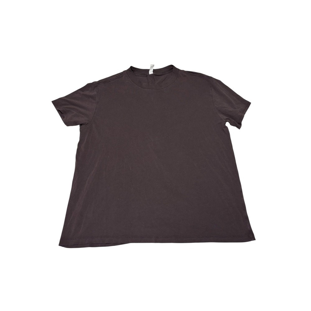Lululemon Love Tee Crewneck Pima‎ Cotton Brown Short Sleeve T-Shirt Size 8